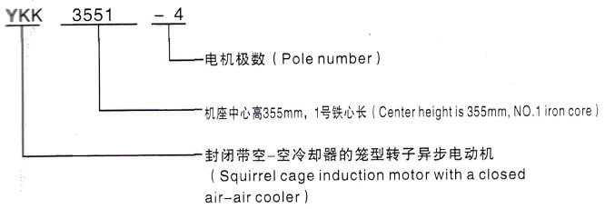 YKK系列(H355-1000)高压YKK6302-8/1000KW三相异步电机西安泰富西玛电机型号说明